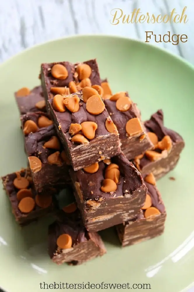 3 Ingredient Marbled Chocolate and Butterscotch Fudge