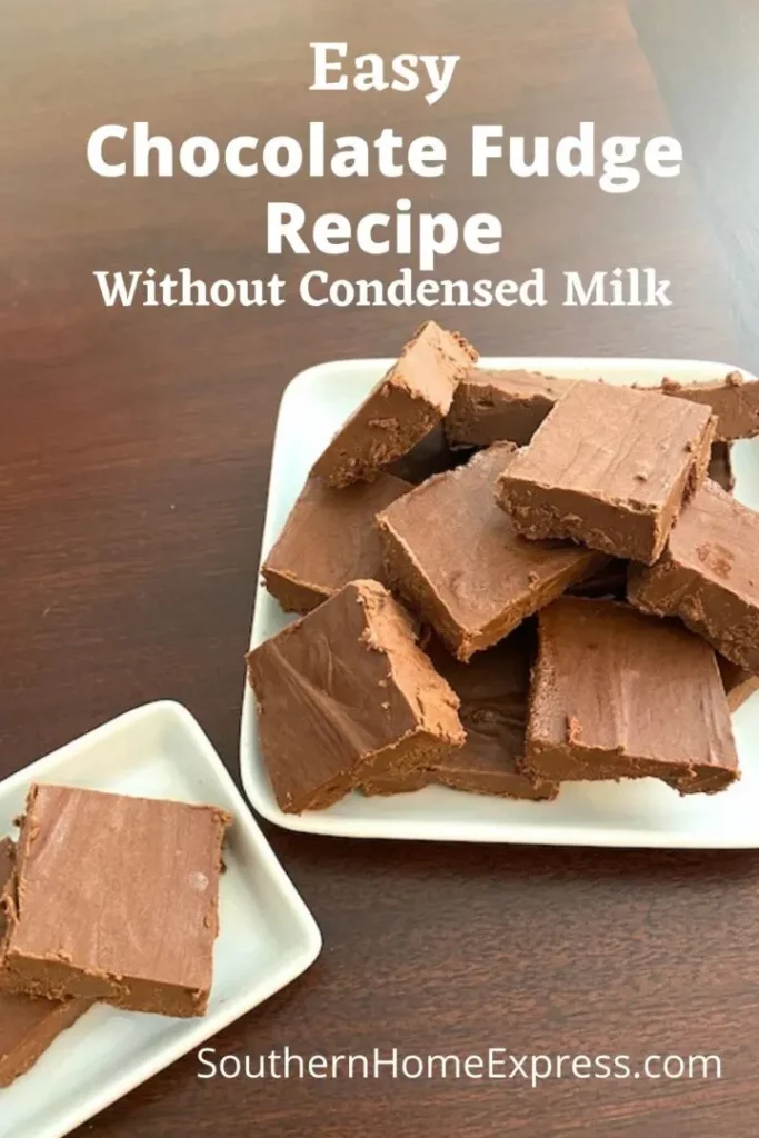 Two Ingredient Chocolate Fudge Without Condensed Milk From Southern Home Express