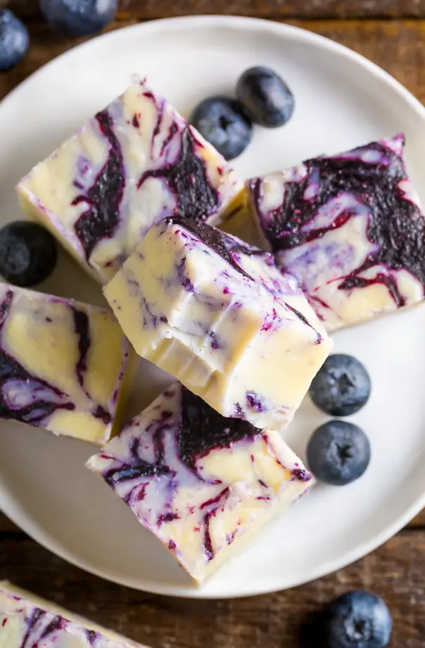 Blueberry Pie Fudge (Baker by Nature)