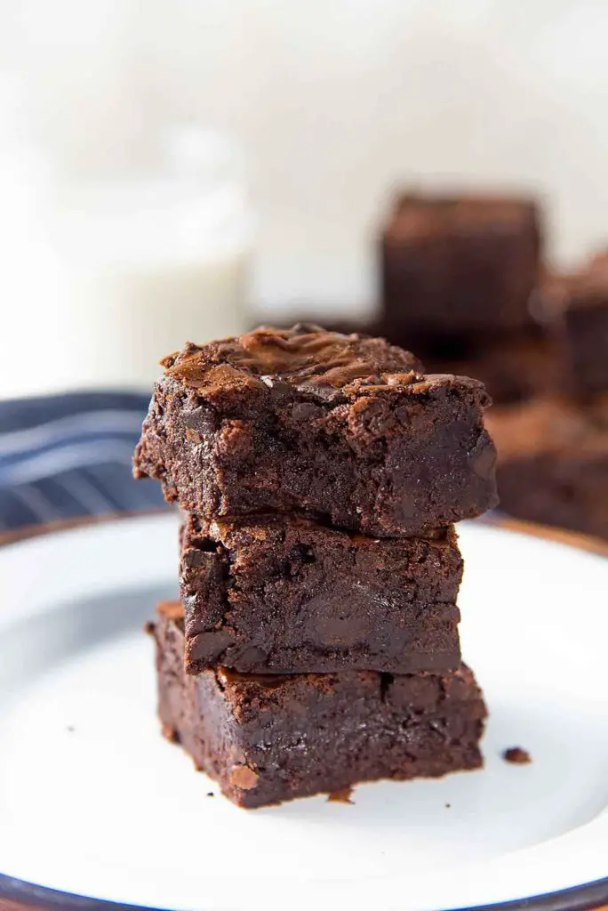 Chewy Double Fudge Cocoa Brownies