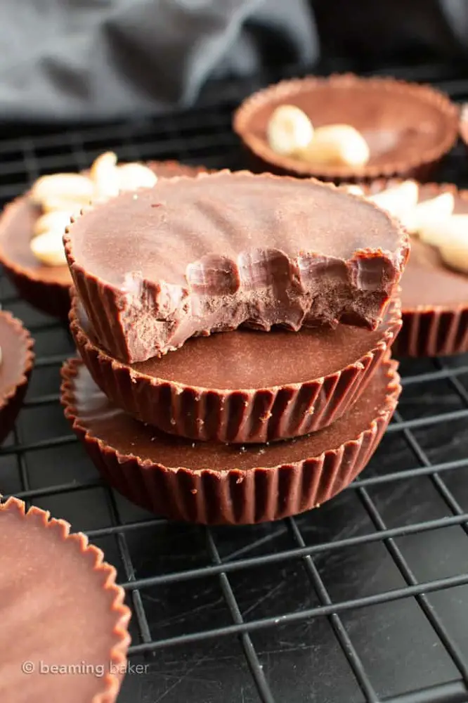 Chocolate Peanut Butter Keto Fat Bombs with Coconut Butter 