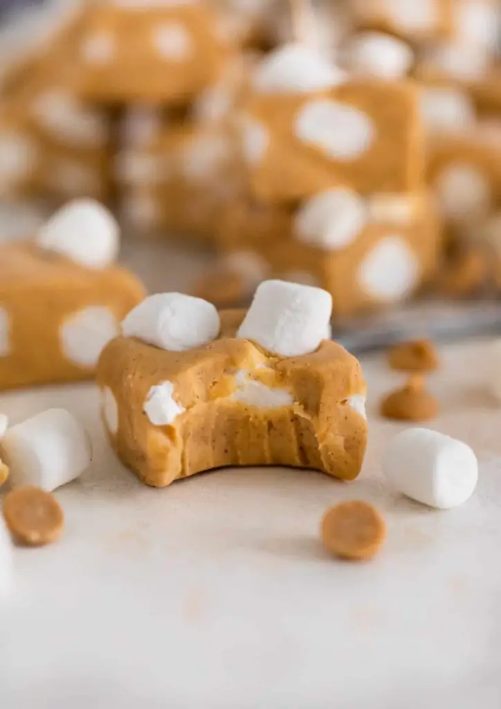 Microwave Peanut Butter Fudge With Marshmallow Cream