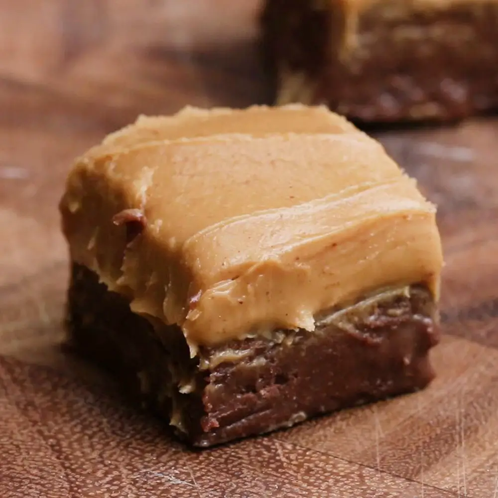 Peanut butter and chocolate fudge recipe from tasty