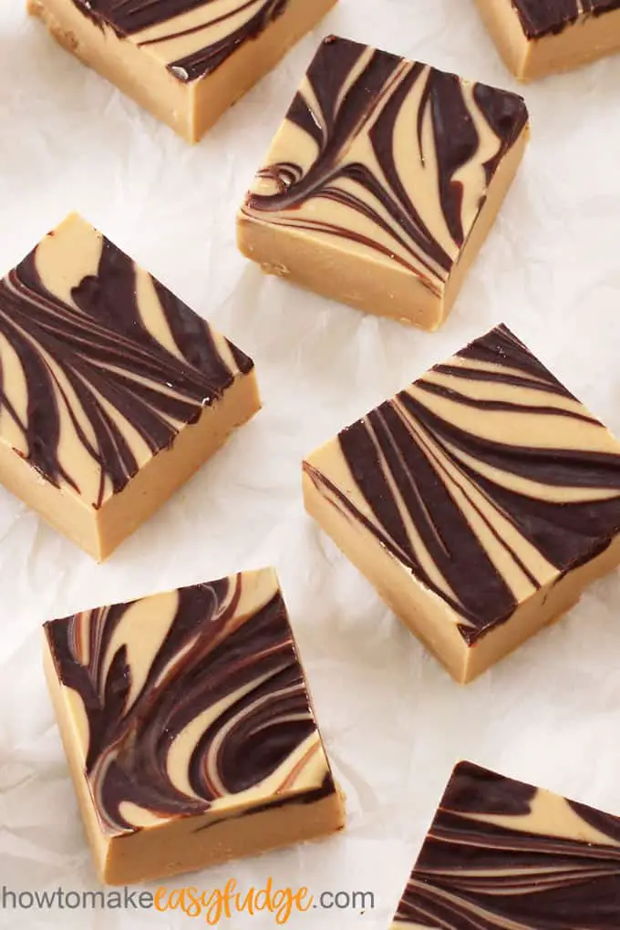Tiger Butter Fudge by How to Make Easy Fudge