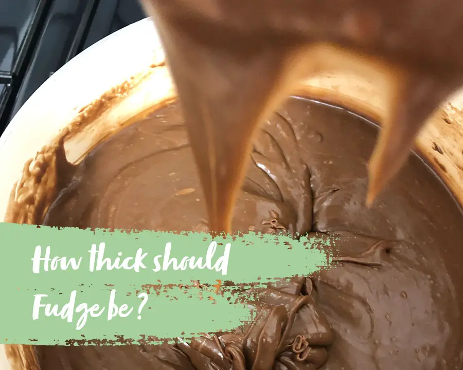 how thick should fudge be