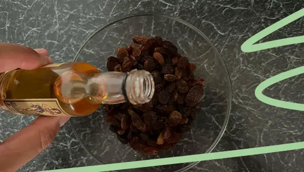 soak raisins in rum- rum and raisin fudge